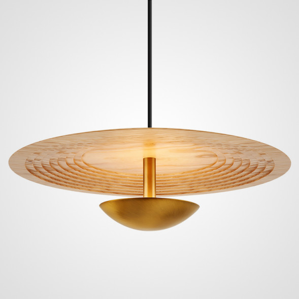 Подвесной Светильник Elsa Латунь + Светлое Дерево