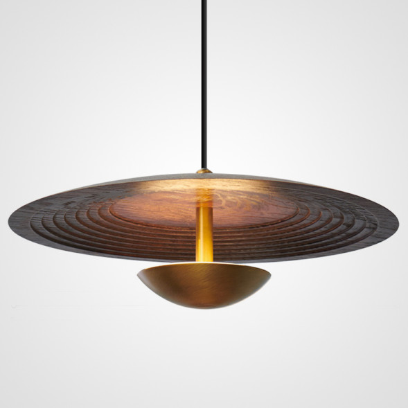 Подвесной Светильник Elsa Латунь + Светлое Дерево