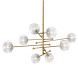 Люстра Delight Collection Globe Mobile 8 brass