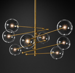 Люстра Delight Collection Globe Mobile 8 brass