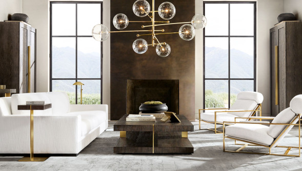 Люстра Delight Collection Globe Mobile 8 brass