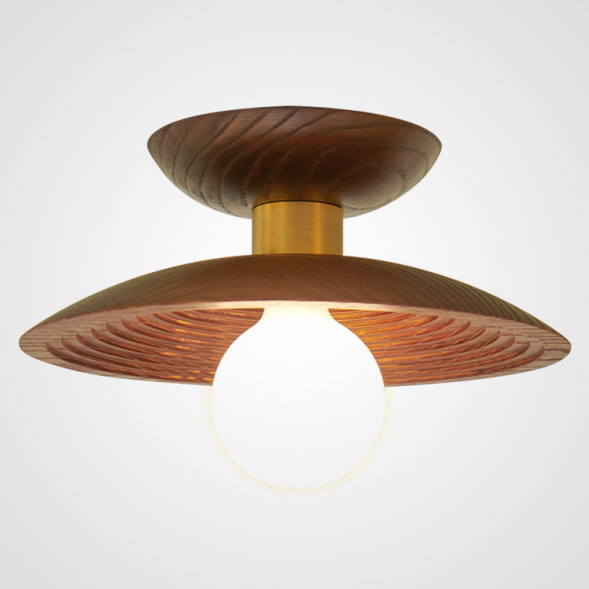 Потолочный Светильник Elsa C Латунь + Черный Орех