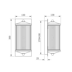 Настенный светильник Delight Collection Glorious 1 brass