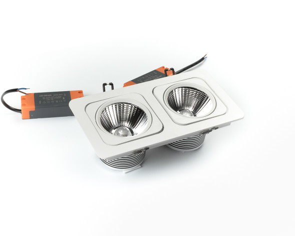 Светильник точечный карданный L6129BACOB-2x15W