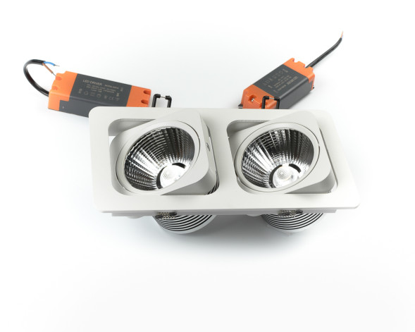 Светильник точечный карданный L6129BACOB-2x15W