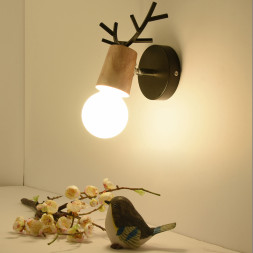 Бра С Рожками Deer A Wood/Black