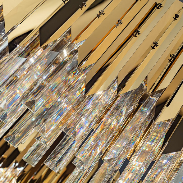 1303 gold люстра подвесная