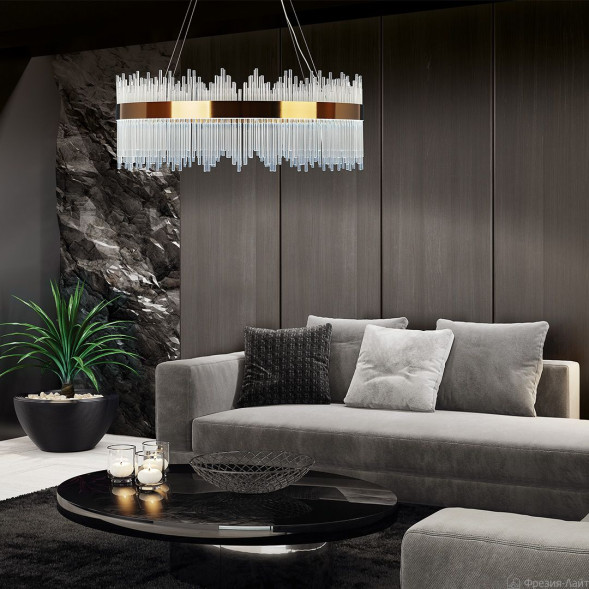 1302 gold люстра подвесная