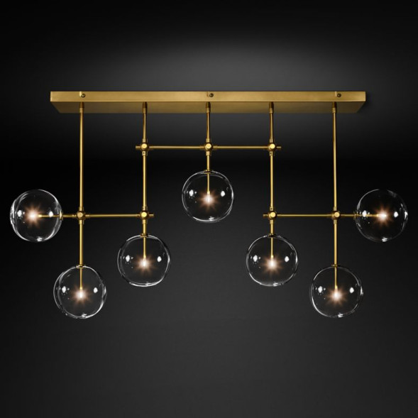 Потолочный светильник Delight Collection Globe Mobile 7A brass