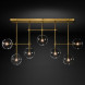 Потолочный светильник Delight Collection Globe Mobile 7A brass