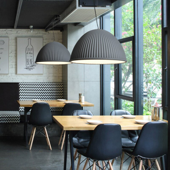 Серия Подвесных Светильников С Плафонами Из Рифленого Стекла Edsel