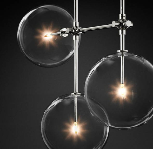 Потолочный светильник Delight Collection Globe Mobile 7A chrome