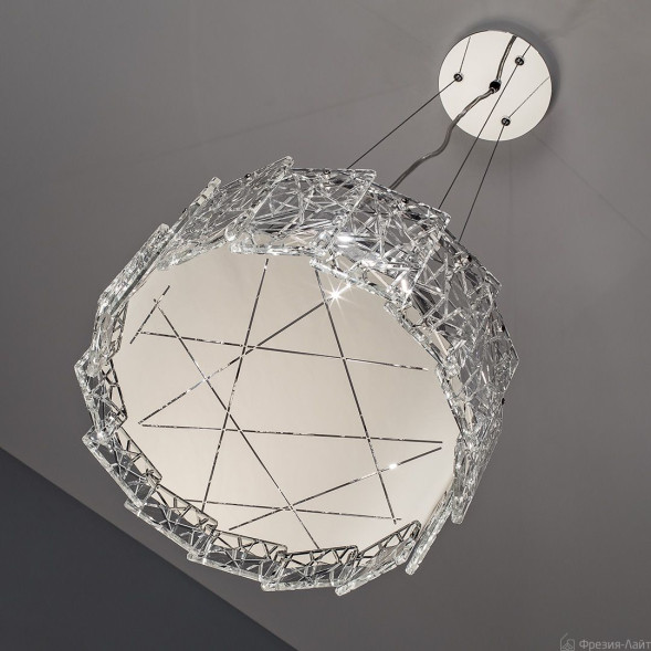 1035 хром люстра подвесная