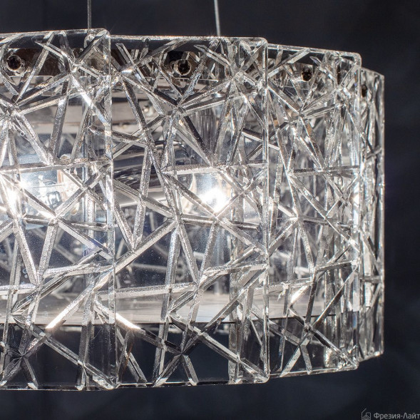 1035 хром люстра подвесная