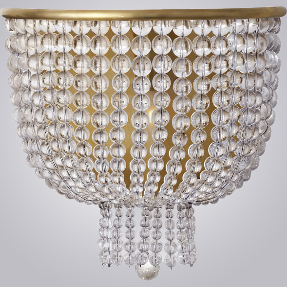 Бра Jacqueline White Sconce Brass