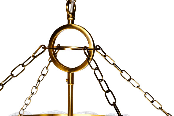 Люстра TIARA круглая латунь/стекло прозрачное K2KG1102P-8A