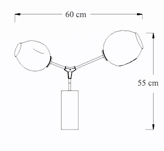Бра Сrumpled Glas Wall Lamp