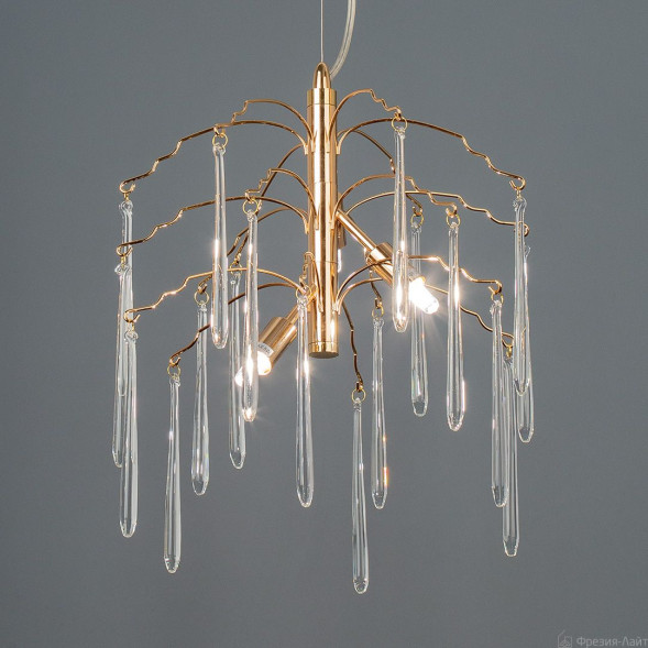 1005/3PG золото люстра подвесная