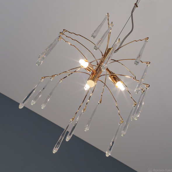 1005/3PG золото люстра подвесная