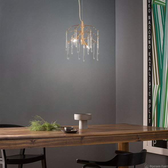 1005/3PG золото люстра подвесная