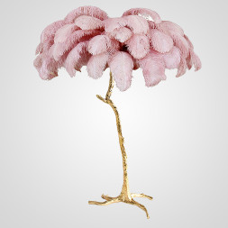 Торшер Страусиные Перья Feather Lamp A Modern Grand Tour Розовый