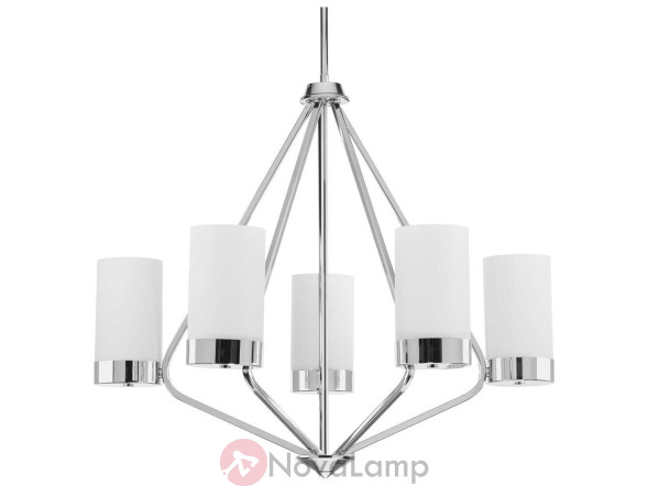 Люстра Progress Lighting Elevate Polished Chrome Five-Light Wide Chandelier