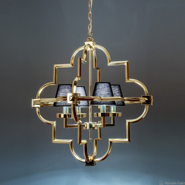 1010/4 gold/black люстра подвесная
