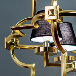 1010/4 gold/black люстра подвесная