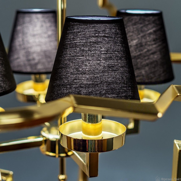 1010/4 gold/black люстра подвесная