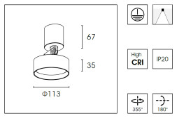 Спот Delight Collection WB8513DR Ø11.3