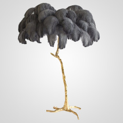 Торшер Страусиные Перья Feather Lamp A Modern Grand Tour Черный