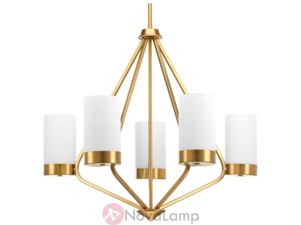 Люстра Progress Lighting Elevate Brushed Bronze Five-Light Wide Chandelier