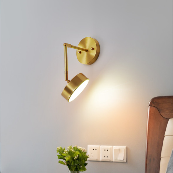 Светодиодный Настенный Светильник С Регулировкой Наклона Плафона Tenn Wall