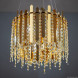 1503 gold/crystal люстра подвесная