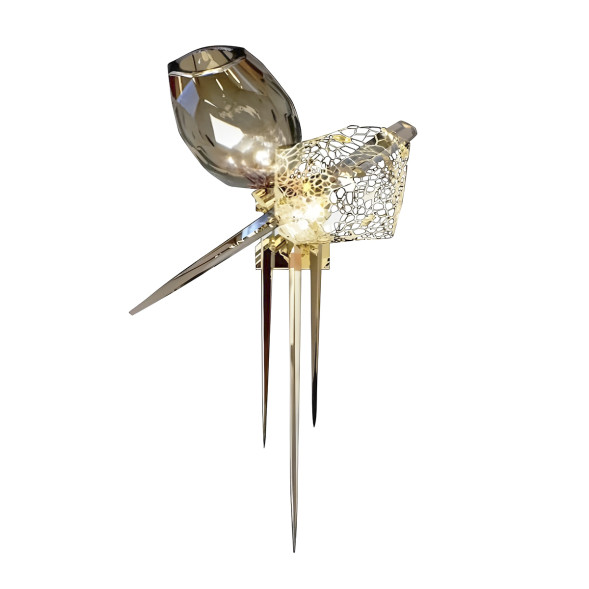 Настенный светильник Delight Collection 8898W gold/smoky