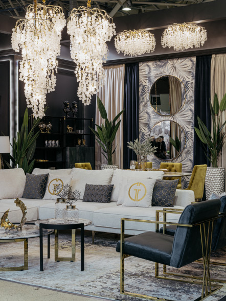 Люстра каскадная Neve шампань 86-9016/1000