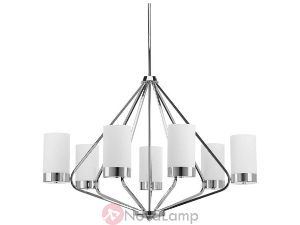 Люстра Progress Lighting Elevate Polished Chrome Seven-Light Wide Chandelier