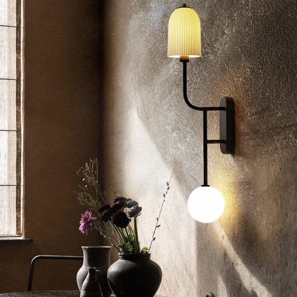 Настенный Светильник С Двумя Плафонами Разного Типа Olly B Wall