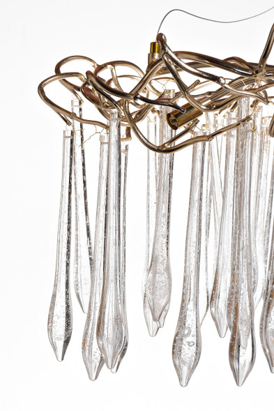 Люстра круглая &quot;Капли&quot; цвет шампань 86-8035/800