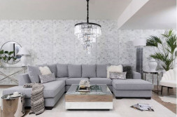 Люстра Delight Collection Helix black/clear