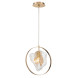Подвесной светильник Delight Collection P60669-1 gold/clear