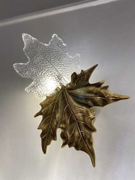 Бра Folio Leaves Couple Copper