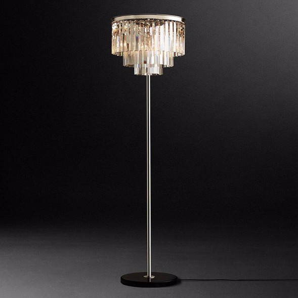 Торшер Rh Odeon Floor Lamp Chrome Золото