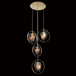 Подвесной светильник Delight Collection P60669-4 gold/clear